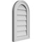 Ekena Millwork Round Top Surface Mount PVC Gable Vent w/ 2"W x 1-1/2"P Brickmould Frame, 12"W x 20"H GVPRT12X2002SN - alternate 2